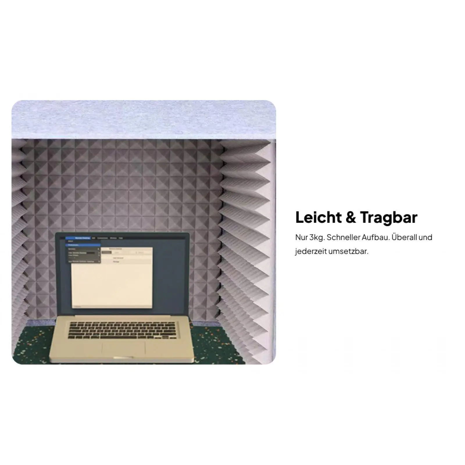 Portable Soundproof Booth Self Made Assembly Vocal Absorbing Cover Desktop Studio Box for Music Production