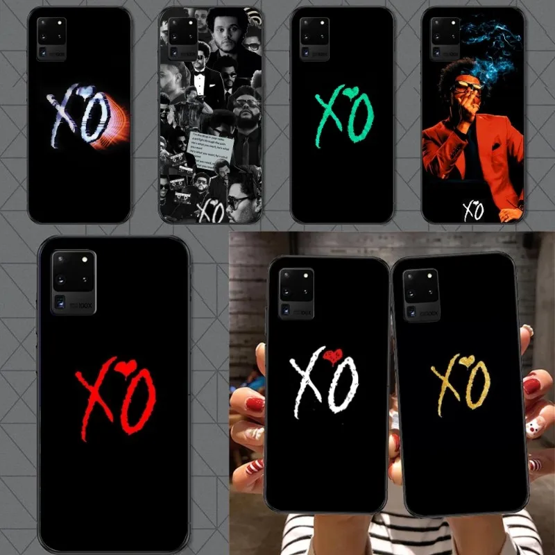 Weekend XO Mobile Cell Phone Case for Samsung A91 A81 A73 A72 A71 A30S A20 A12 A13 A52 A53 4G 5G Black Soft Phone Cover Funda