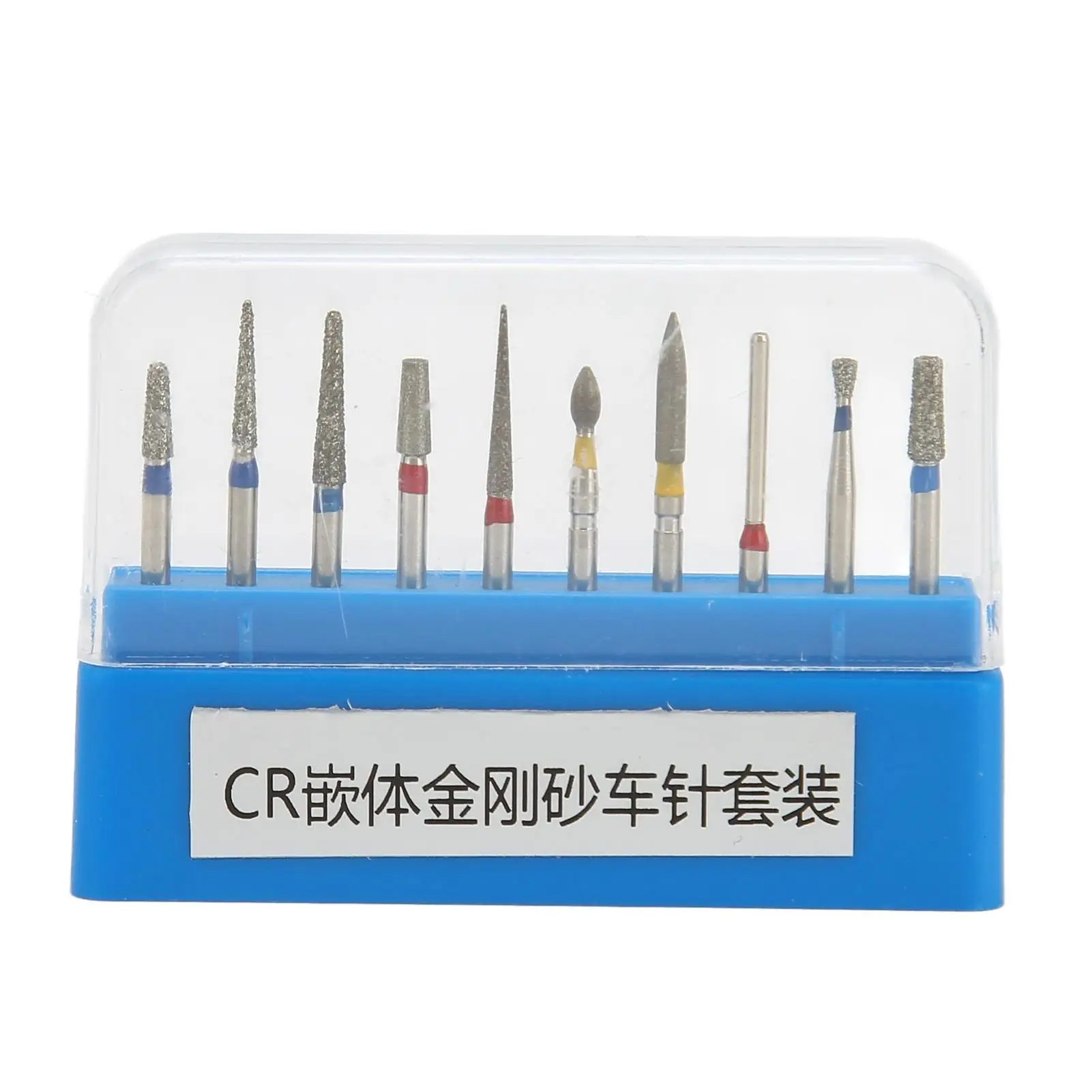 

10pcs Stainless Steel Dental Bur Set for High Speed Handpiece - Hospital and Clinic Use