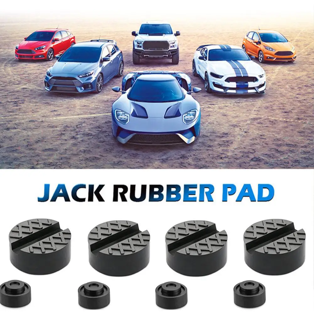 Universal Car Jack Rubber Pads Lift Jack Stand Pad Floor Slotted Car Jack Rubber Pad Frame Protector Adapter Jacking Tool