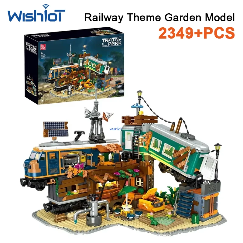 

2349pcs Train Park Building Blocks City Architecture Model Bricks Creative Construction Toy Set For Children Birthday Gift