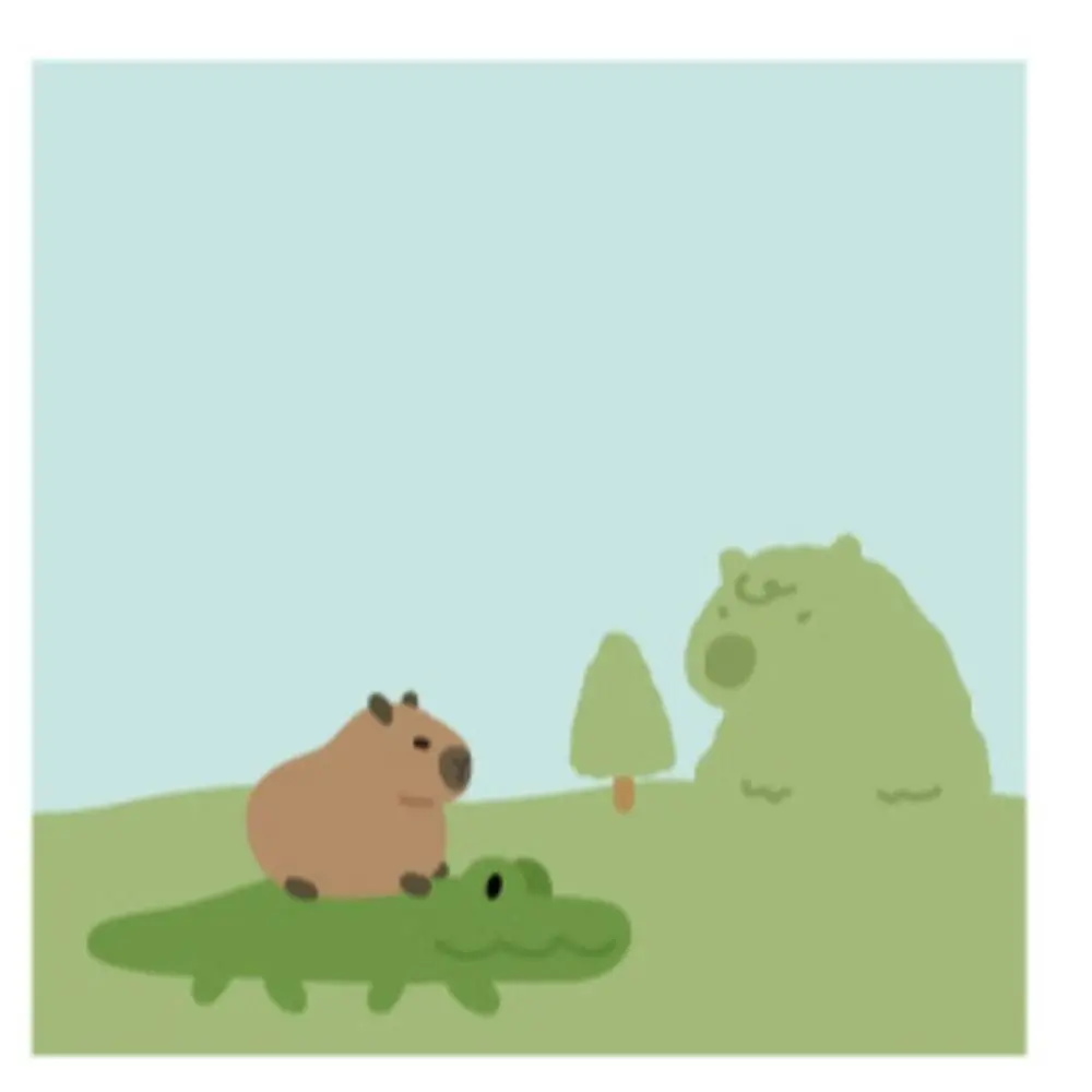 100 Sheets Notebooks Capybara Capybara Memo Pad Posted Ins Notepad Kawaii Cartoon Message Paper Office