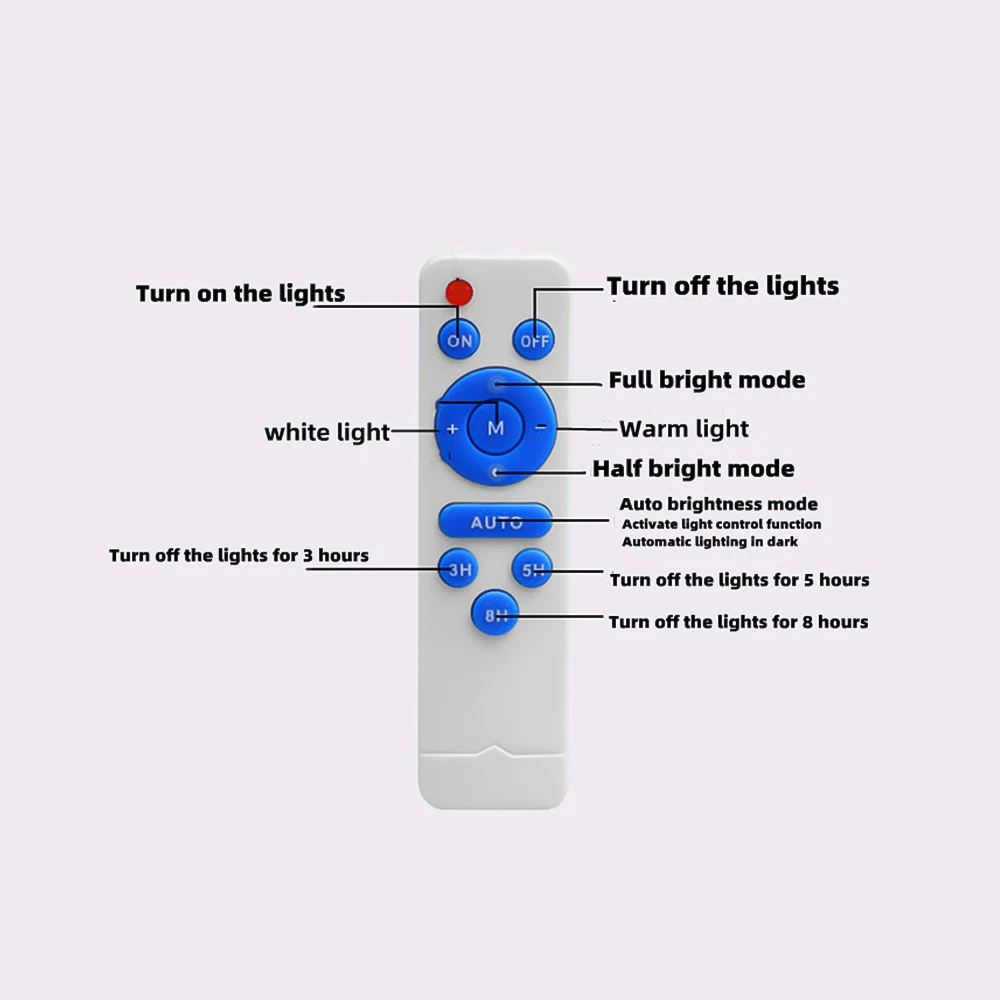 Solar Light Circuit Board Ceiling Light Replacement Led Module 3.2V 3.7V 12W Led Panel Light Board Dimmable Remote Control