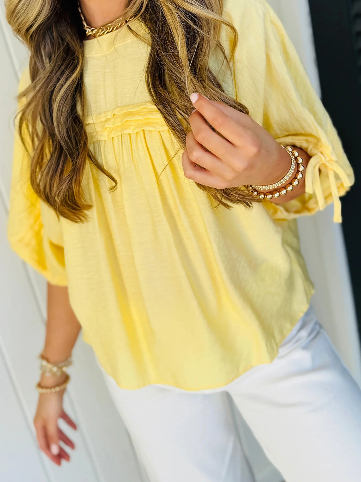 

DearLover Ladies Casual Loose Fit Short Sleeve Shirt Summer 2026 Thin Breathable Comfortable round Neck Pullover Top