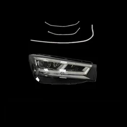 For Audi Q5L Q5 2018-2020  DRL Car Headlight Guide Plate Daytime Running Tube Bar