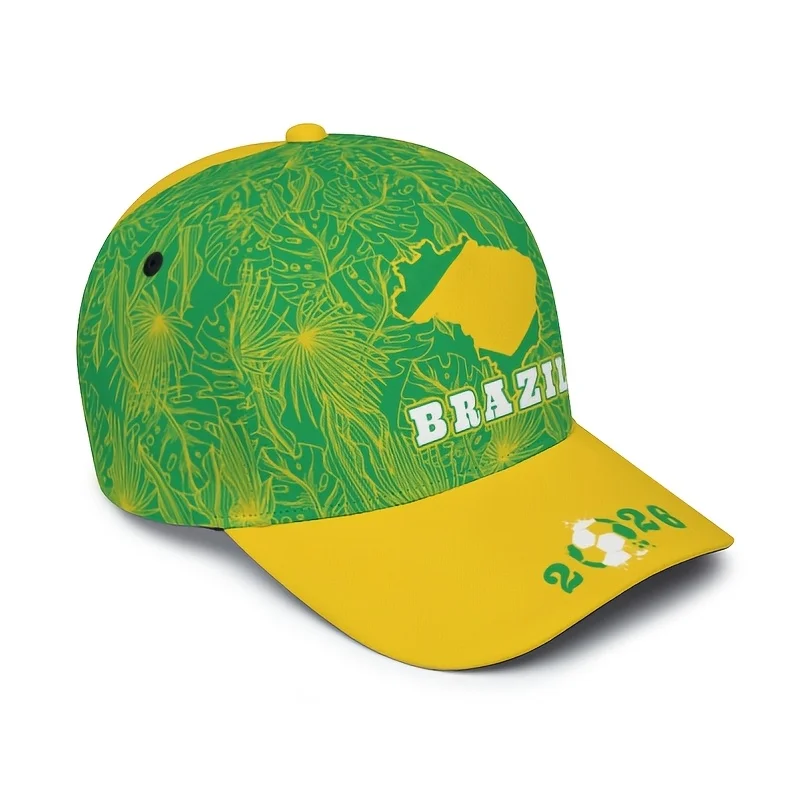 Custom Introducing A New Men'S Brazilian Football Cap With A Duckbill Design, Adjustable For All Genders. This Baseball Cap Feat