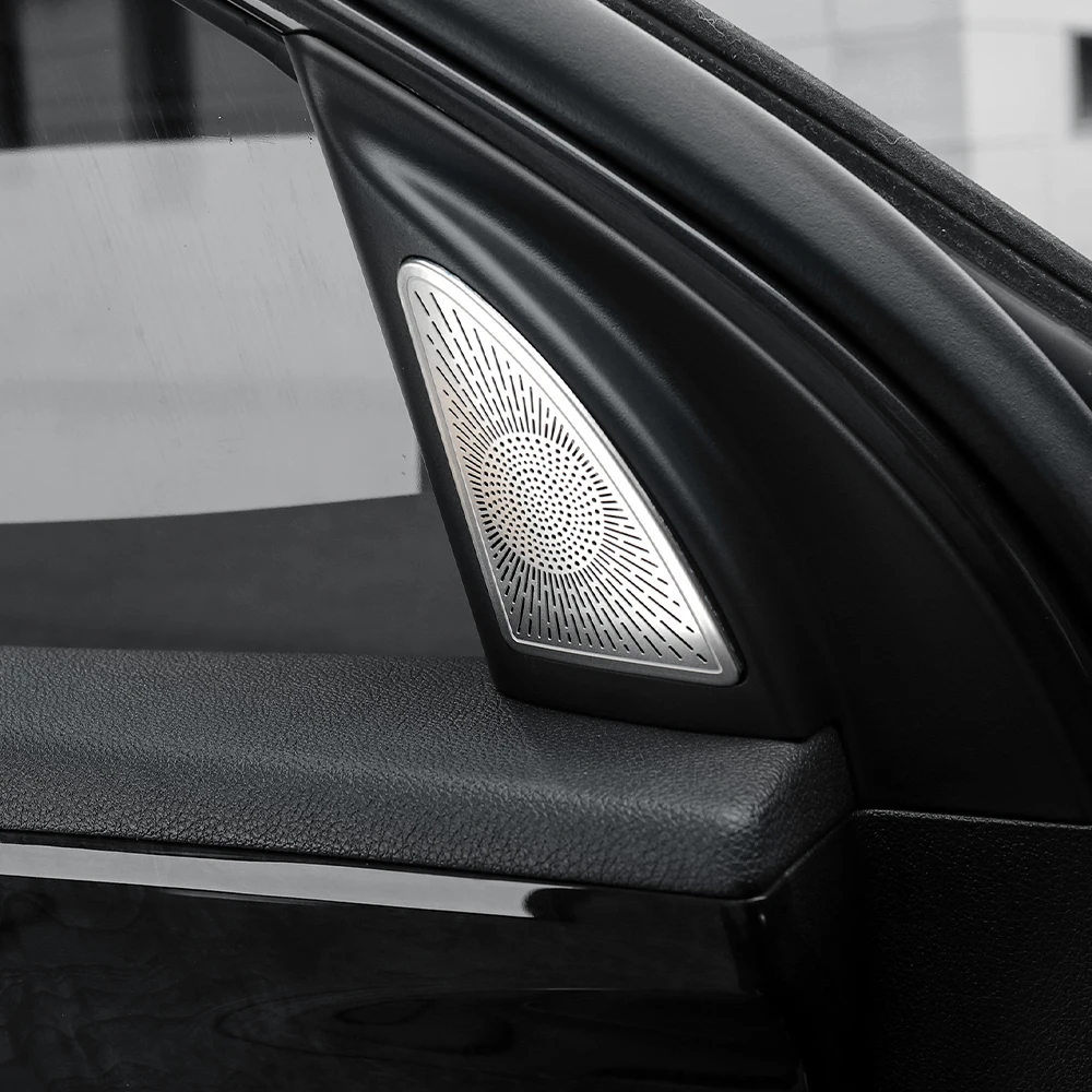 Für Kia Sorento 2014-2020 Edelstahl Autotür-Lautsprecherabdeckung A-Säulen-Hochtöner-Lautsprecherblende Zubehör LHD/RHD – Detail 3