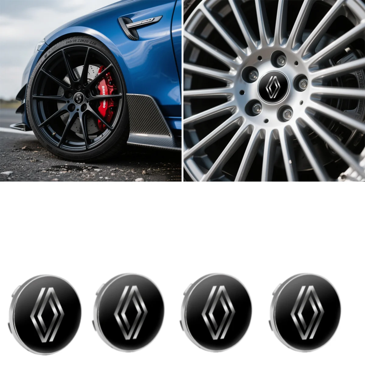 

4 шт., 56 мм, центральная крышка ступицы колеса автомобиля, наклейка с логотипом для Renault Megane 2 3 4 Twingo Clio Talisman Captur Trafic Kwid Scenic 2