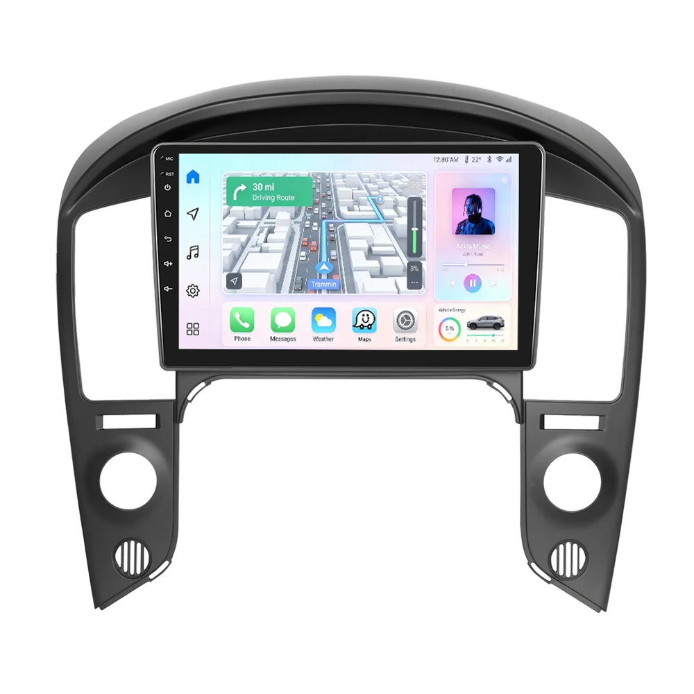 Podofo CarPlay Android Radio für Hyundai Starex/H1 2007-2015 Intelligentes Auto-System 2 Din GPS Auto-Multimedia-Player BT FM