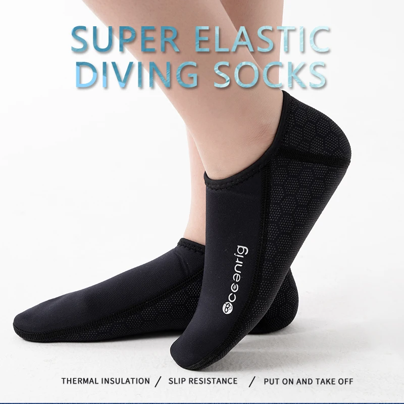 Scuba Free Diving Socks Neoprene 3mm Thickness Surfing Water Boots Beach Swimming Anti Slip Warm Shoes Good Elasticity Fin Socks