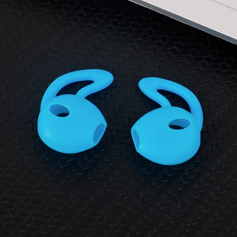 เคสหูฟังซิลิโคนสำหรับ airpods In-Ear, หูฟังป้องกันการลื่นเคสโทรศัพท์กันกระแทกจุกหูฟังพร้อมที่เกี่ยวหูสำหรับ airpods