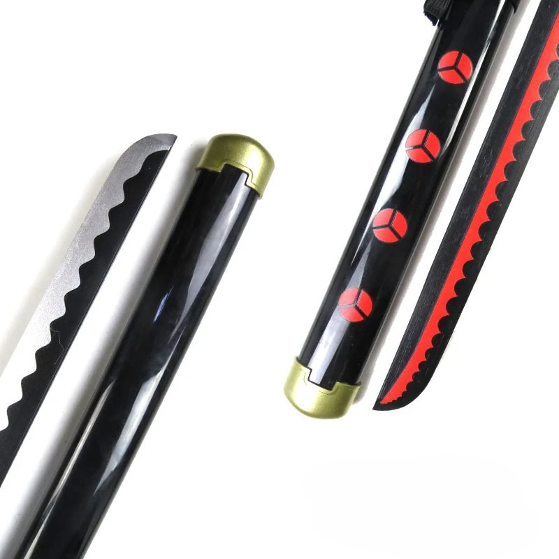 Espada de práctica de Katana de Anime, 55cm/21,65 pulgadas, samurái con funda, modelo de periféricos, accesorios de entrenamiento, regalos divertidos, adornos, juguetes, Cosplay
