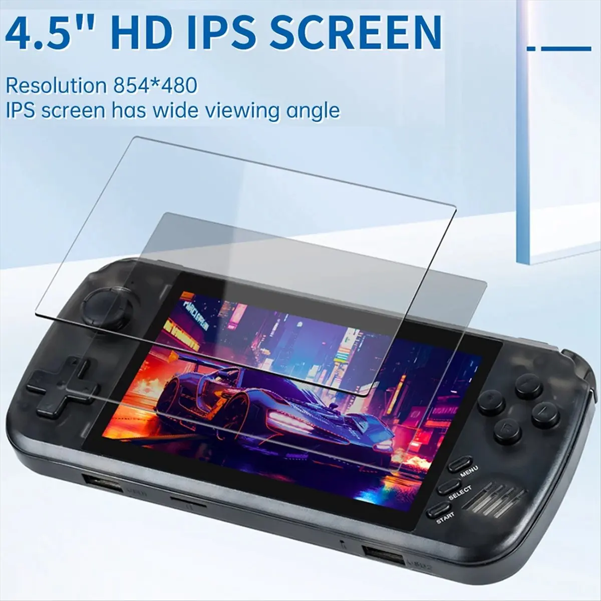 【新製品】x39-pro-ハンドヘルドゲーム機、4000以上のクラシックゲーム搭載、ポータブルハンドヘルドビデオゲーム、3000mahバッテリー搭載ゲーム機-b