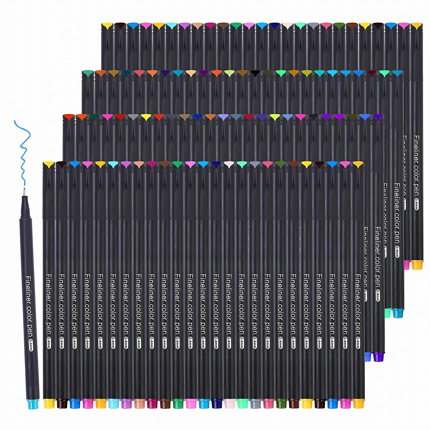 Ensemble de Stylos Fineliner à Micro Pointe de 36/60mm, pour Dessin, Peinture, Croquis, Marqueur d'Art aux Lignes Fines, Bureau, École, Papeterie, 12/24/0.4 Pièces