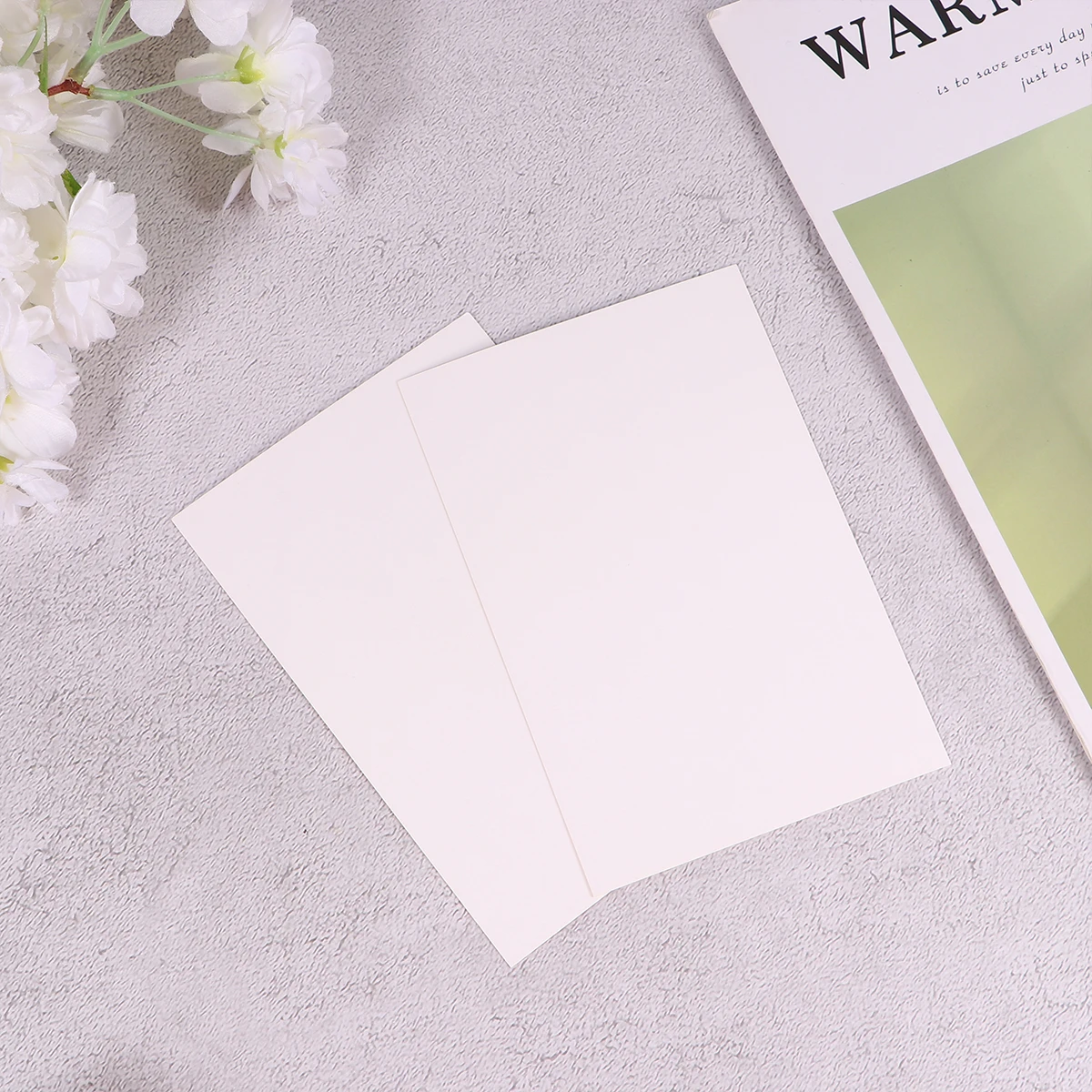 

100 Pcs Postcard Greeting Blank Paper Cards Occasion for Craft Kraft Mini Message Painting Postcards Simple
