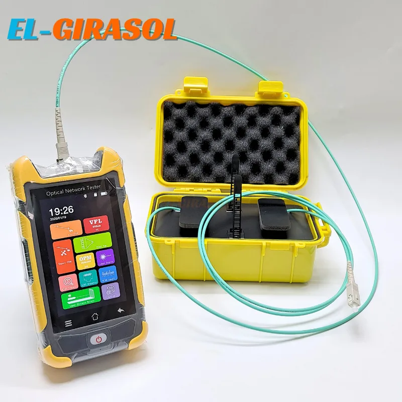 Optical Time Domain Reflectometer SM MM 1310/1550 850/1300 1625/1650nm Touchscreen OLS OPM VFL Event Map RJ45 Fiber Tester