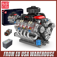 Mould King 10171 Technical Car Building Block Motorized LSX454 V8 Engine Brick Toys Assembly Car Model Parts Kids Christmas Gift