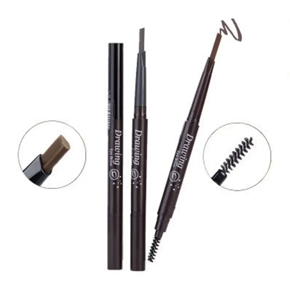 ดินสอเขียนคิ้วกันน้ําปากกาส้อมเคล็ดลับ Eyebrow Tattoo ดินสอ Liquid Eye Brow Penci Make Up รายการเครื่องสําอาง Brow ดินสอ