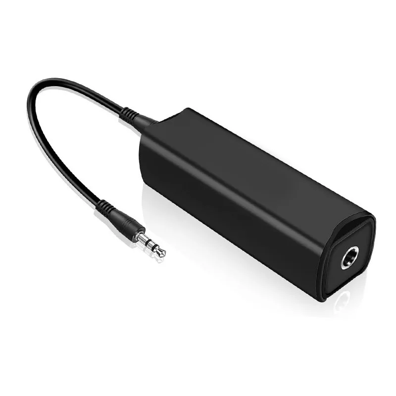 Speaker Line 3.5mm Aux Audio Noise Filter Ground Loop Noise Isolator Eliminate for Car Stereo Audio System Home Stereo