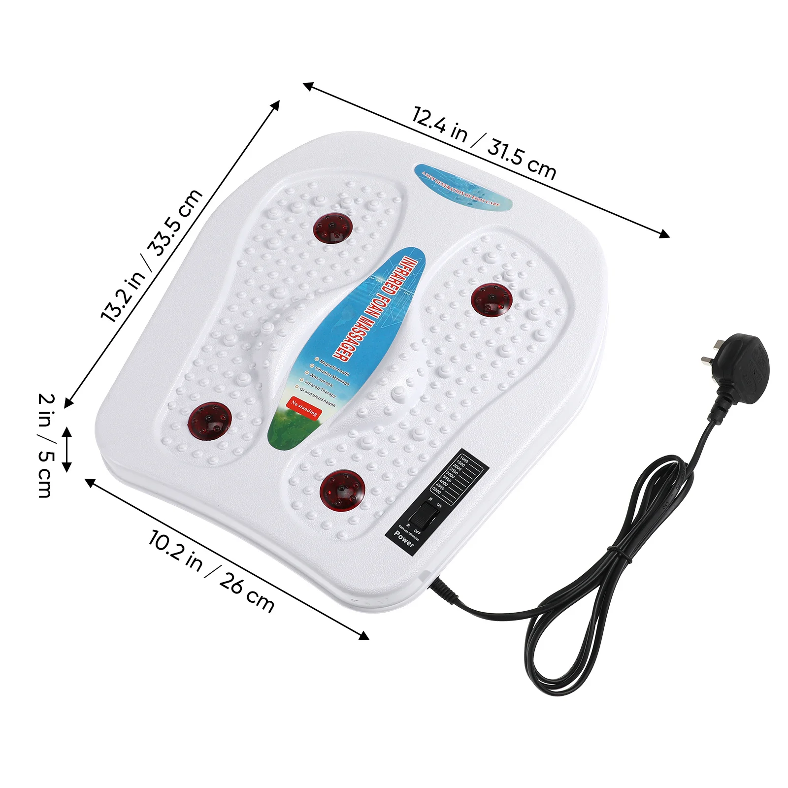

Electric Heating Foot Massager Machine For Fatigue Relief Pain Comfort Massager With Heat Home Use Uk Plug