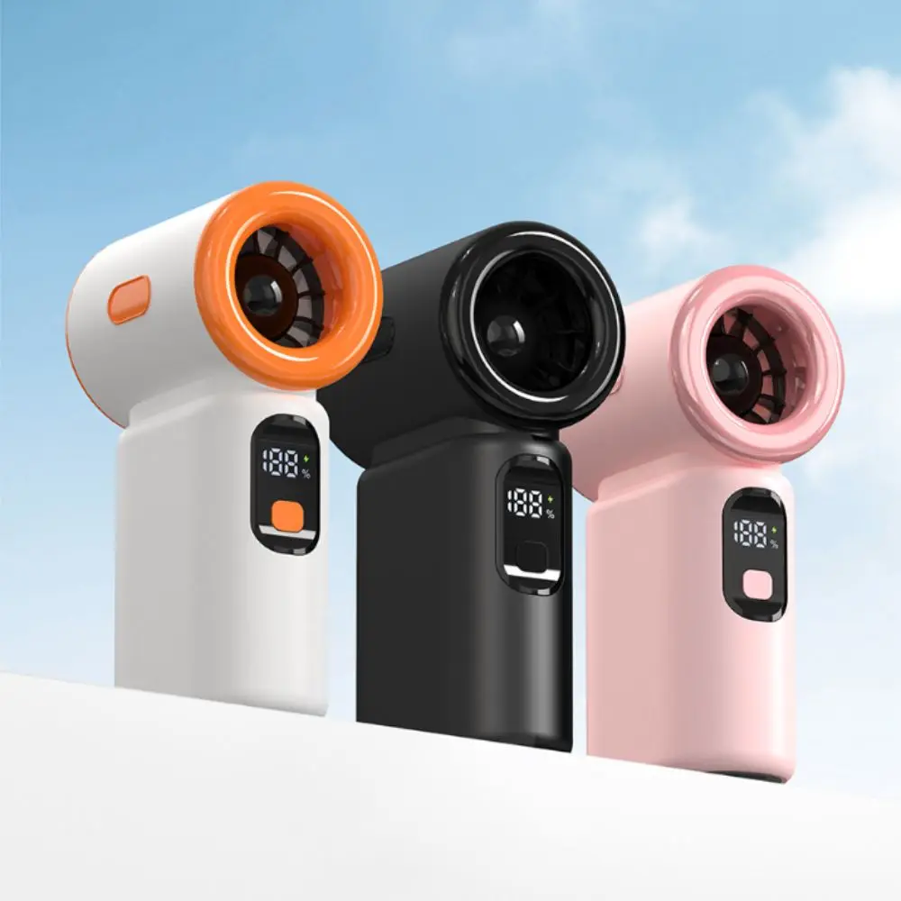 Digital Display Mini Handheld Fan 100-speed Electric Fan High-speed Fan Turbo Power Small Size Portable Fan Digital Display
