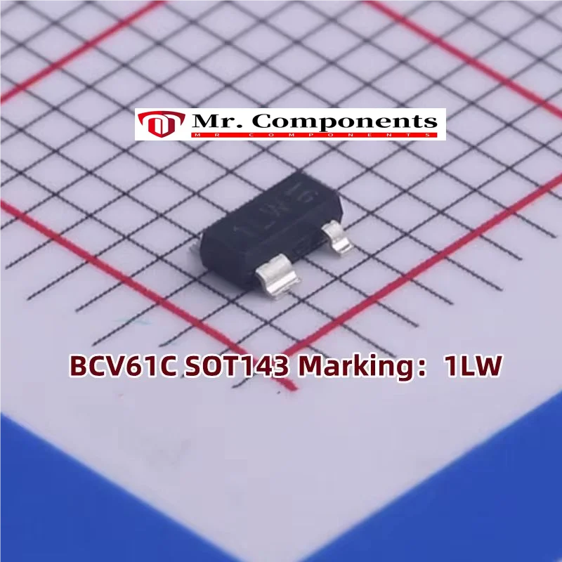 10PCS BCV61A BCV61B BCV61C BCM61B SOT143（Marking：1JW 1KW 1LW WAC）NPN general purpose double transistor In stock