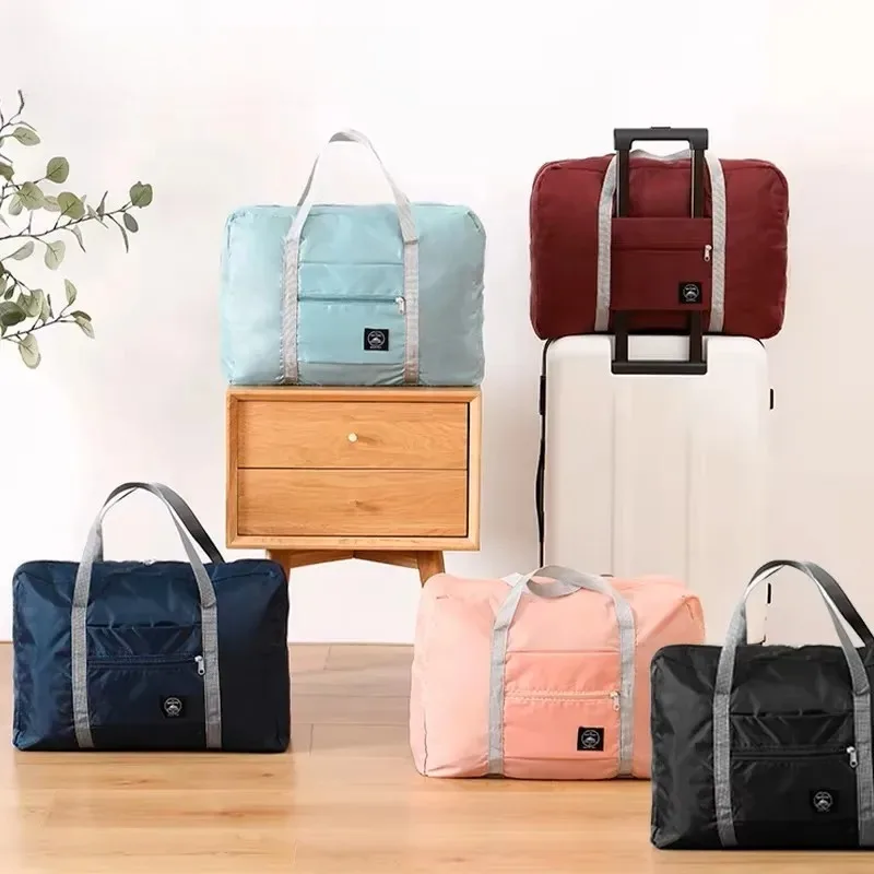 Large Capacity Folding Travel Storage Bag Portable Boarding Luggage Organizer for Clothes Handbags Picnic Move House Pouch