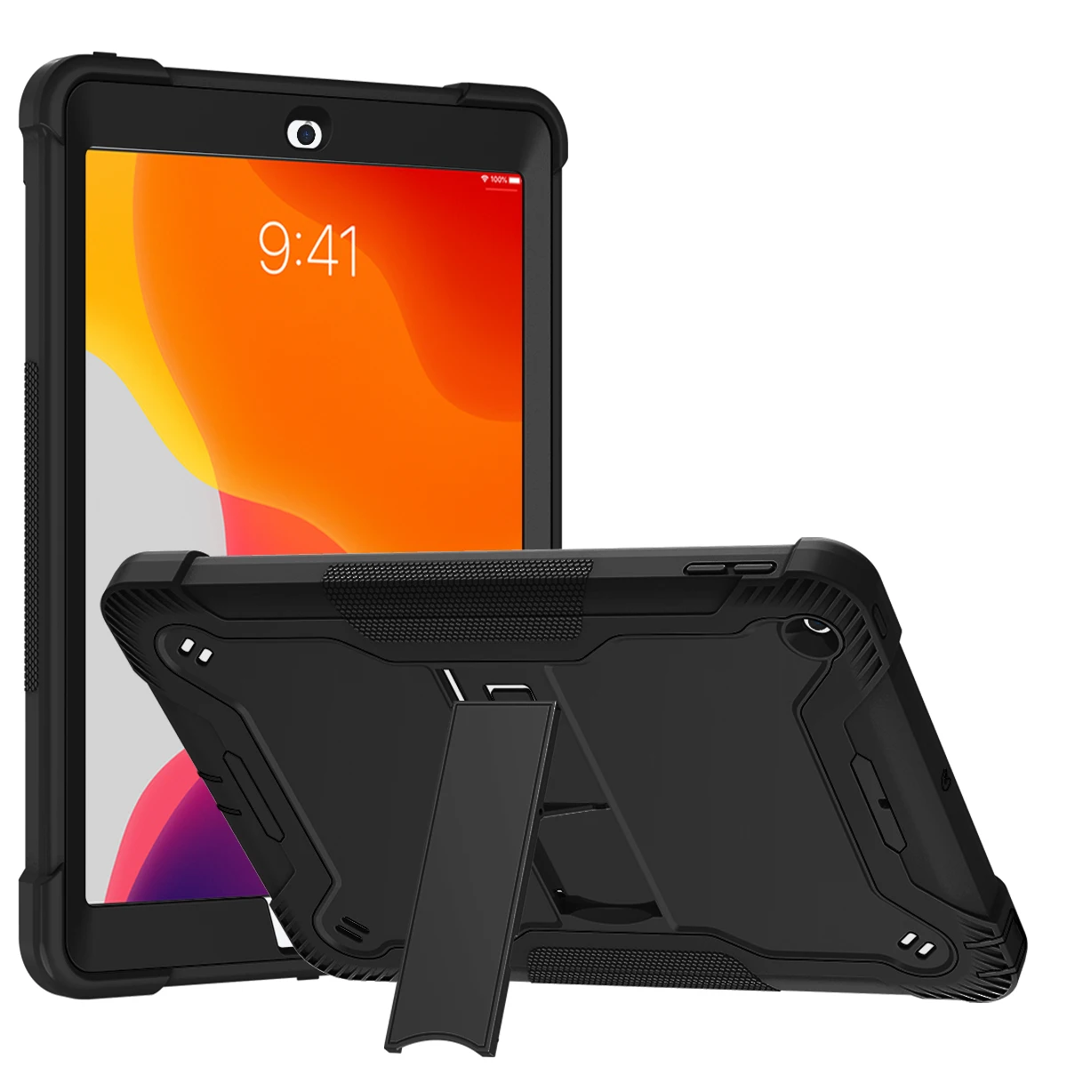 Wytrzymałe etui z podstawką do iPada 10.2 9. 8. 7. generacji, odporne na wstrząsy etui na tablet dla dzieci 10,2 cala dla A2197 A2270 A2602 — zdjęcie produktu 2