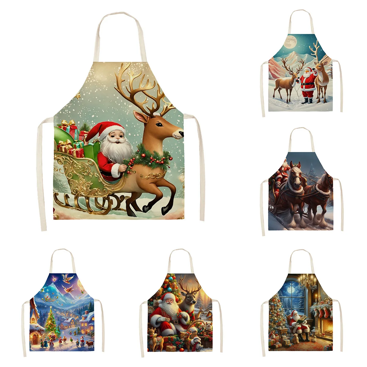 

Кухонный Фартук для женщин, льняной водонепроницаемый, забавный, полурабочий, кофейный, детский, большой размер, на Рождество, зиму