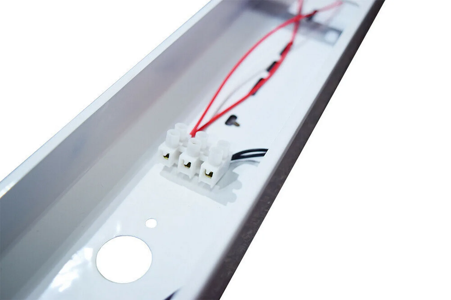 1-15 PCS/PACK 48W 4FT Flush Mount LED SHOP LIGHT 5000K Daylight Commercial Utility Ceiling Light Fixture With (2) LED T8 Tube