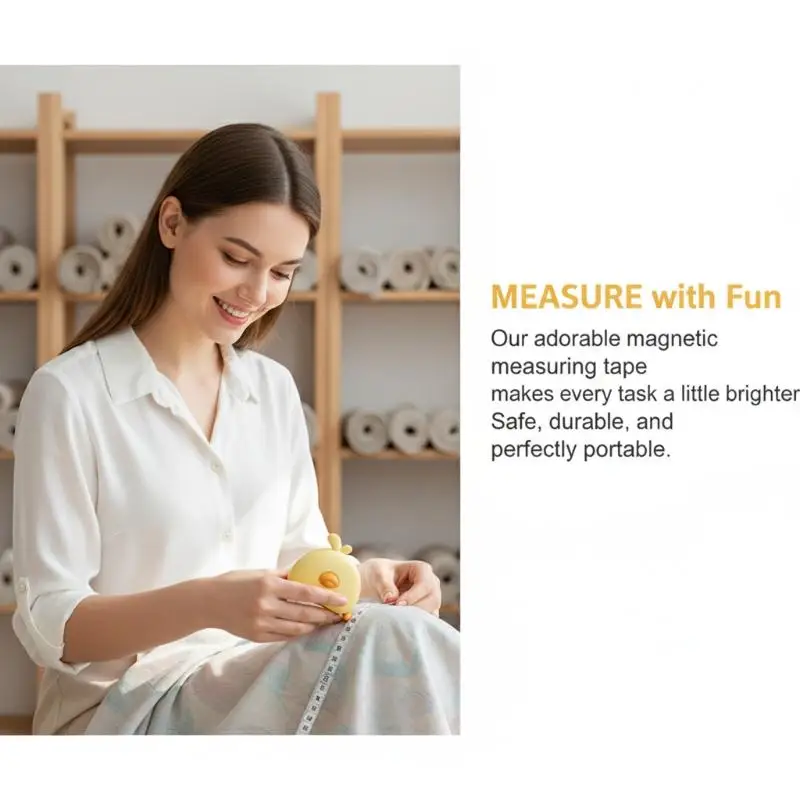 Flexible 150cm Automatic Retractable Magnetic Measuring Tape For Waist Arm Leg Abdomen Head Body Tailor Fitness Sewing