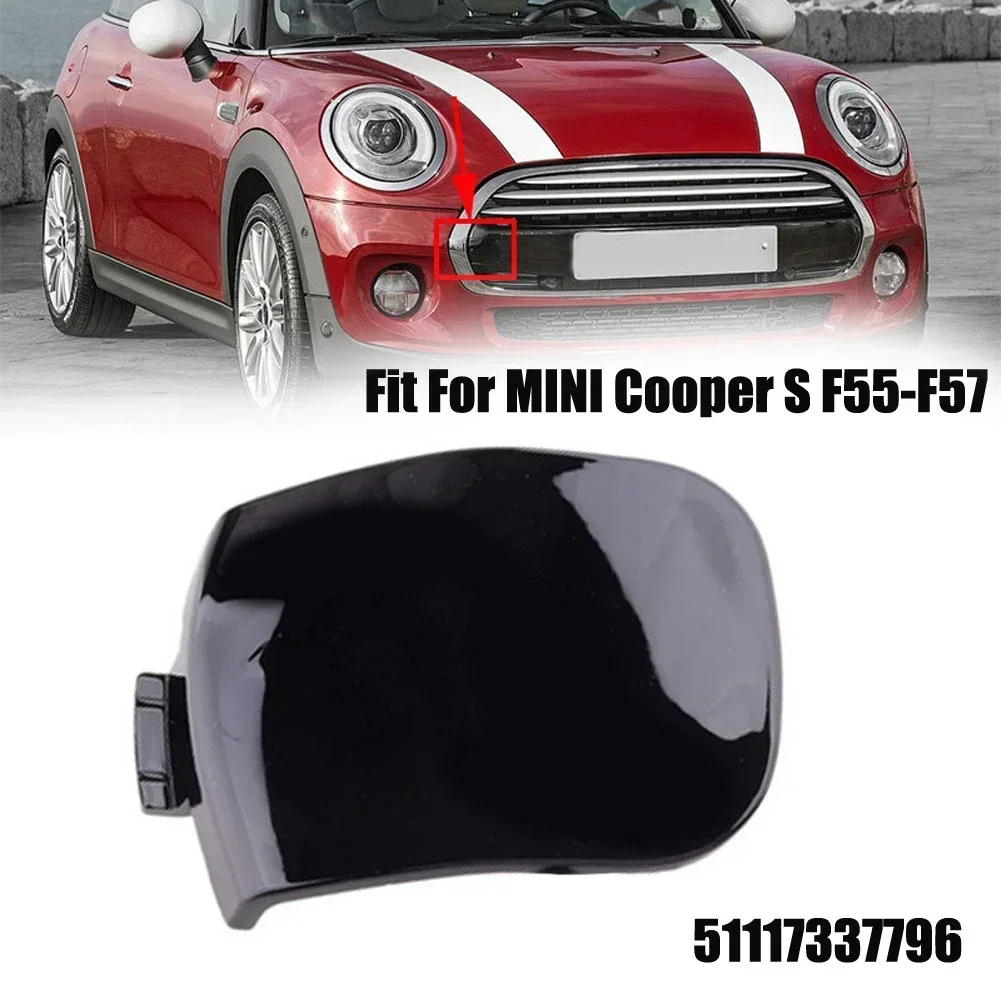 1x Plastic Front Bumper Tow Hook Eye Cap Cover For Cooper S F55 F56 F57 2014-2020 51117337796 Replacement Car Accessories