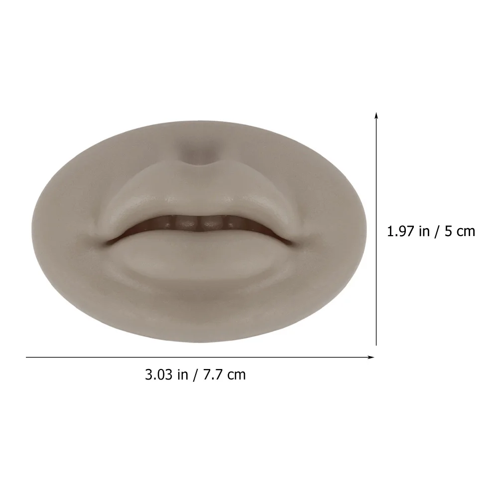 

4 Pcs 3D Lip Mask Tattooing Practice Tool Silicone for Soft Thick Fake Silica Gel Item