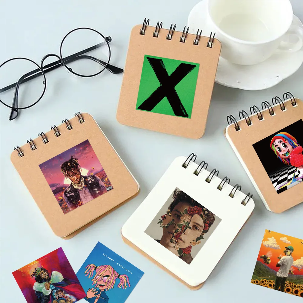 55Pcs Music Album Collection Stickers DIY Stickers Scrapbooking Phone Luggage Skateboard Waterproof Decals