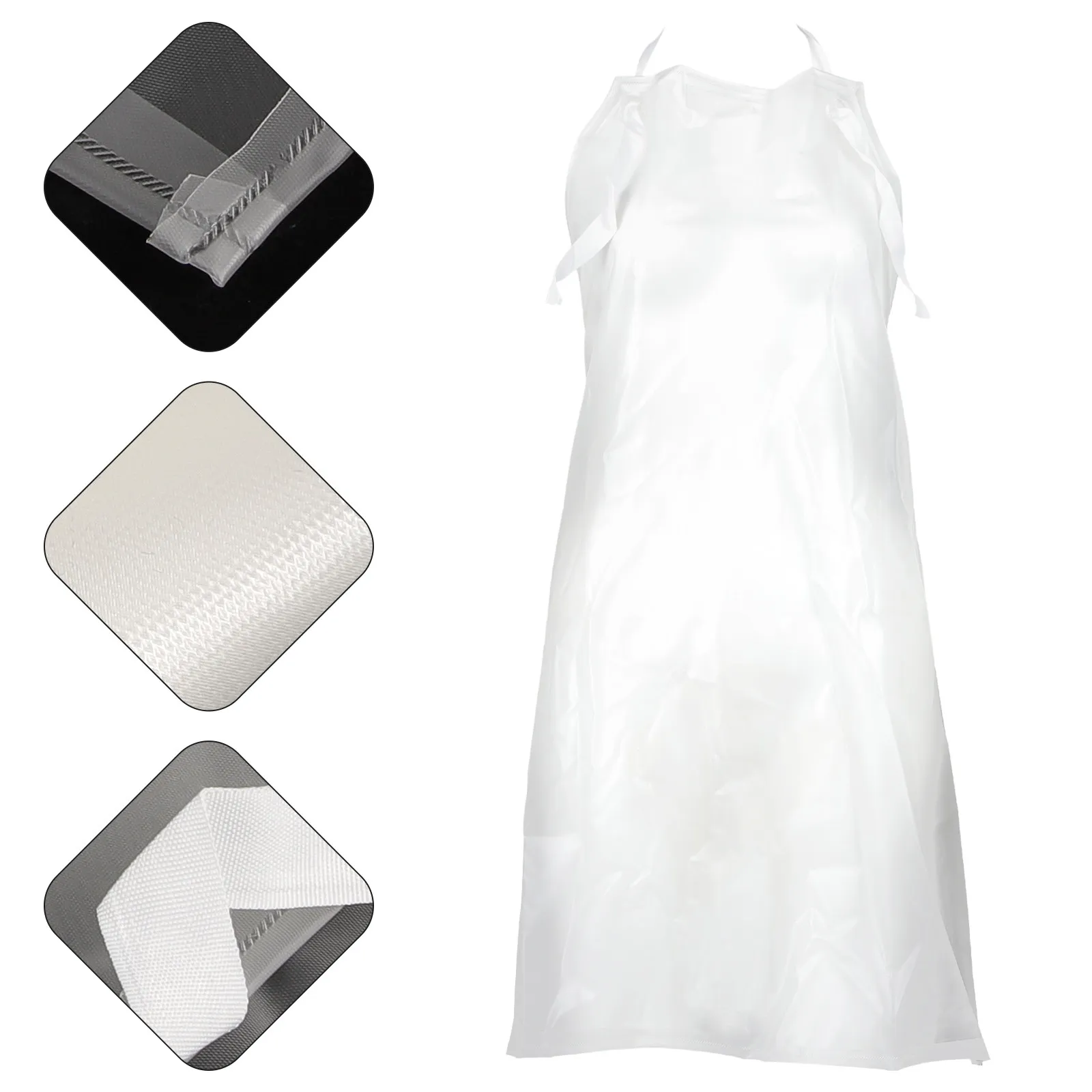 

Waterproof Clear Apron Long PVC Apron Kitchen Cooking Dishwashing Grooming Cleaning Heavy Duty Protective Aprons
