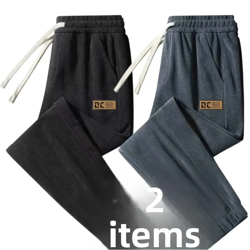 

Мужские вельветовые брюки, свободные брюки, осенне-зимняя уличная одежда, шаровары в стиле ретро, универсальные повседневные длинные брюки, корейский тренд