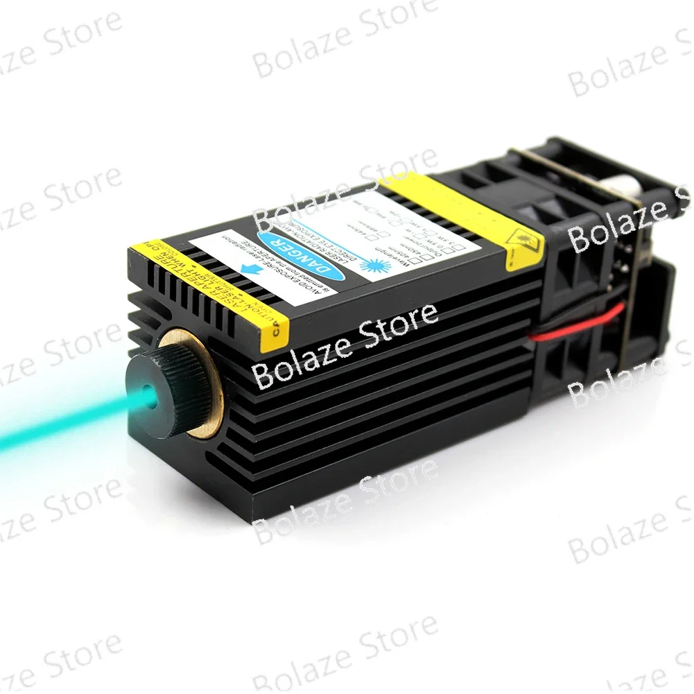 488nm 100mW 12V sky blue adjustable focus laser module scientific research medical laser with fan PWM TTL modulation