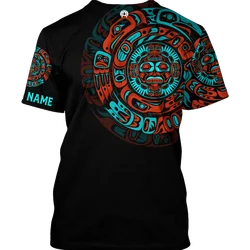 Aztec Maya Quetzalcoatl God 3D Summer T-Shirt Men/Women Rope Casual Street Wear O-Neck Homme Large Harajuku Top