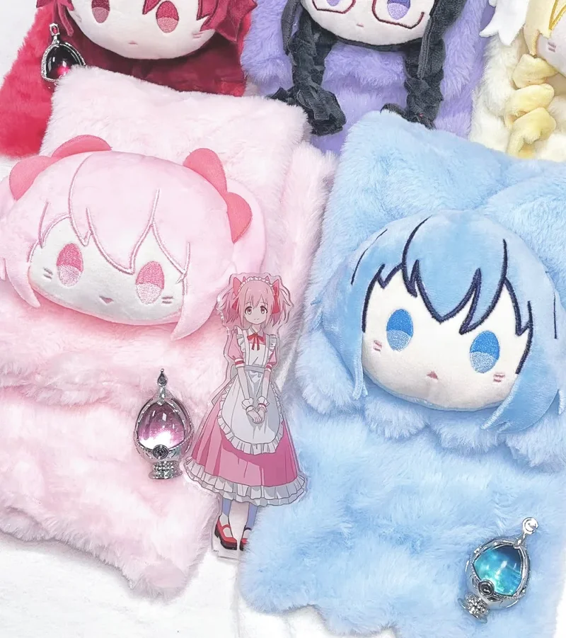 

In Stock Puella Magi Madoka Magica Cute Scarf Kaname Madoka Akemi Homura Tomoe Mami Miki Sayaka Sakura Kyouko Anime Merchandise