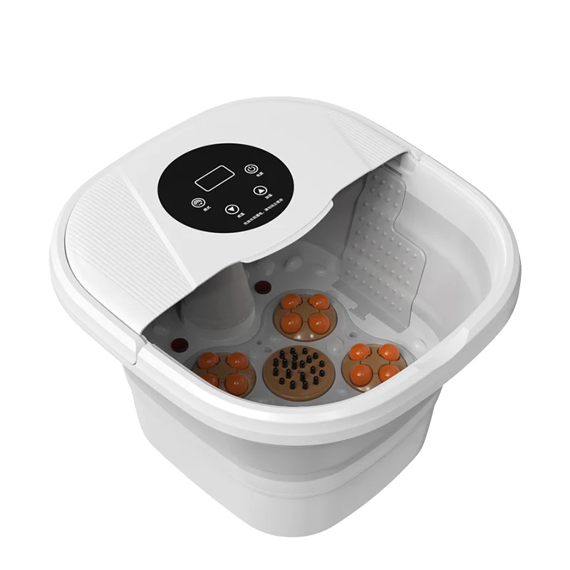

High - Quality Foldable Electric Foot Spa Massager with Shiatsu Roller for Relaxing Foot Bath Therapy