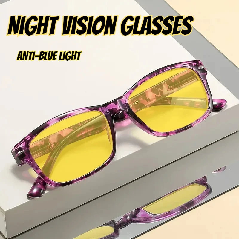 

Neutral Fashion New Anti-Blue Light Night Vision Glasses Computer Eye Protection Glasses Night Driving and Cycling Glasses