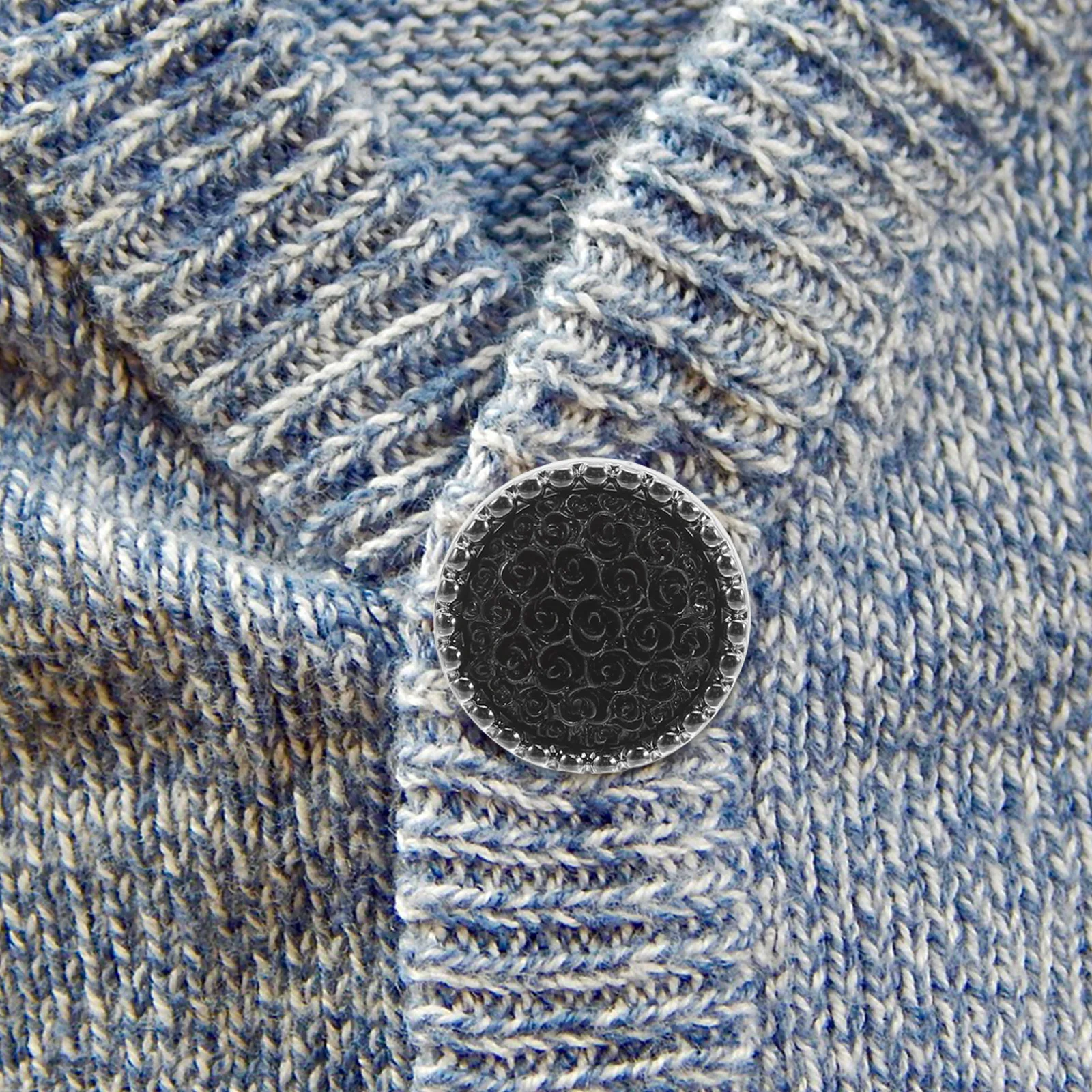 

10Pcs Rose Round Buttons Vintage Design for Coats Sweaters Jackets DIY Sewing Durable Artistic Clothing Buttons