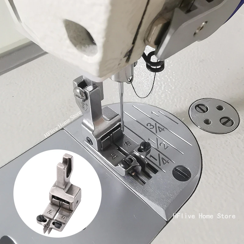 Left Right Adjustable Guide Positioning Presser Foot Universal Double Compensating Foot Industrial Sewing Machine Accessories