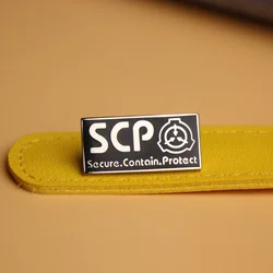 SCP Foundation Enamel Pin Badge - Secure Contain Protect Logo Alloy Brooch for Backpacks and Lapels
