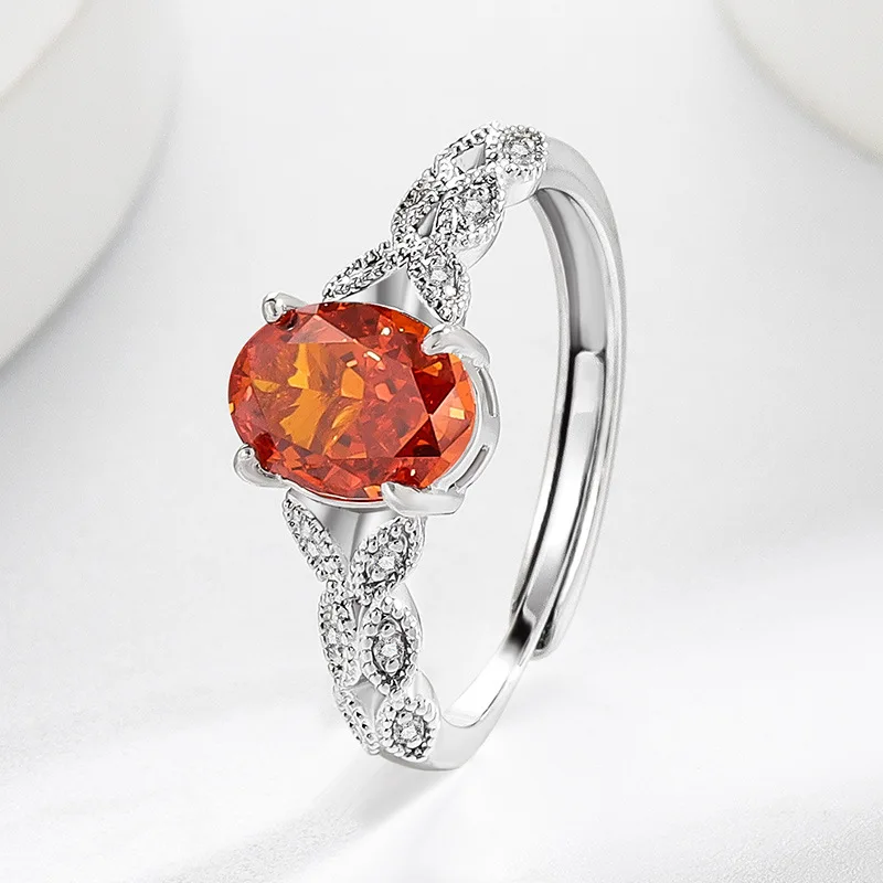 Hip-hop ice flower high-quality ring - elegant and fashionable jewelry for ladies, suitable for evening parties and social event