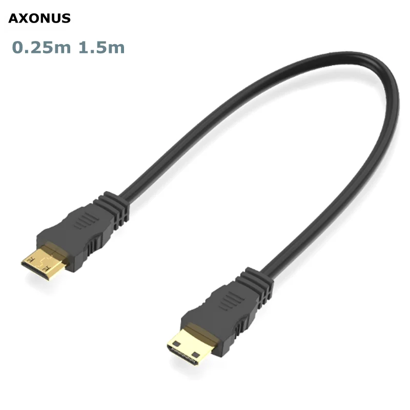 Ultra Short Mini HDMI to Mini HDMI Cable Cord 15CM Video Converter Cord 1080p for Projector HDTV Display Laptop Digital Camera