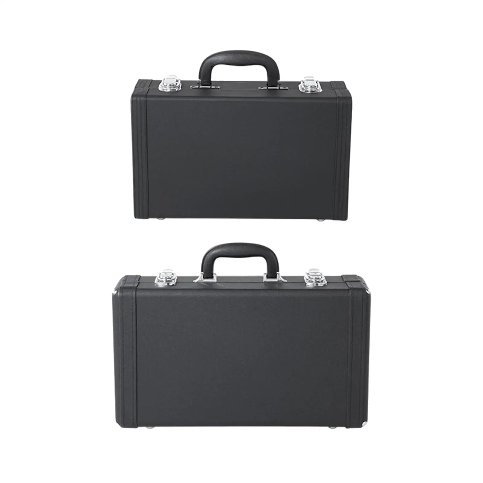 Bb Clarinet Protective Carry Case Hard Shell Storage Box Waterproof Velvet Lining Instrument Suitcase for Travel Performance
