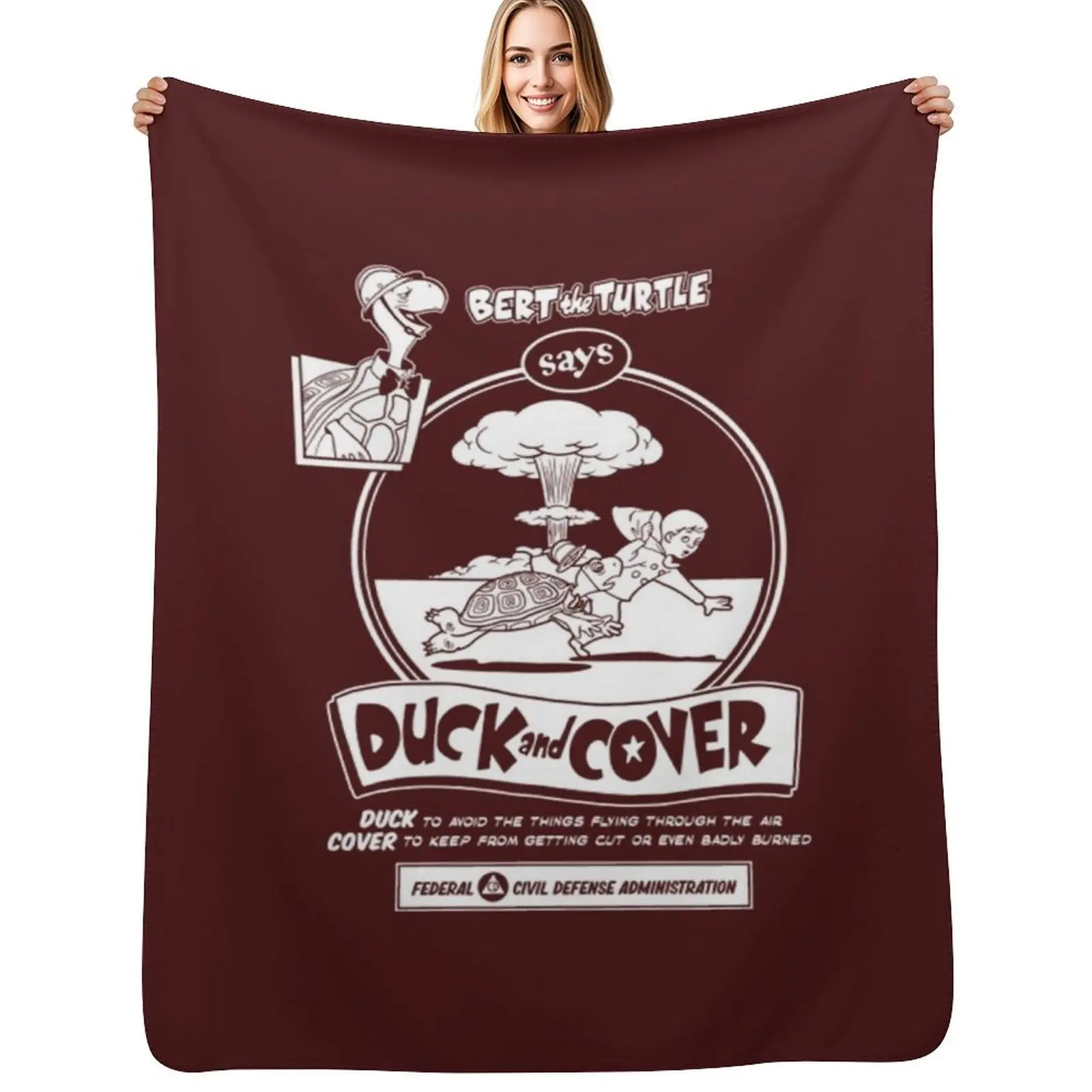 Bert The Turtle Throw Blanket Stylish Warm Blanket for Living Room Bedroom