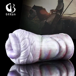 GEEBA Fantastic Beasts Horse Aircraft Cup Realistic Vagina Pocket Pussy Sex Toys Soft Silicone Male Masturbaters For Man Adults