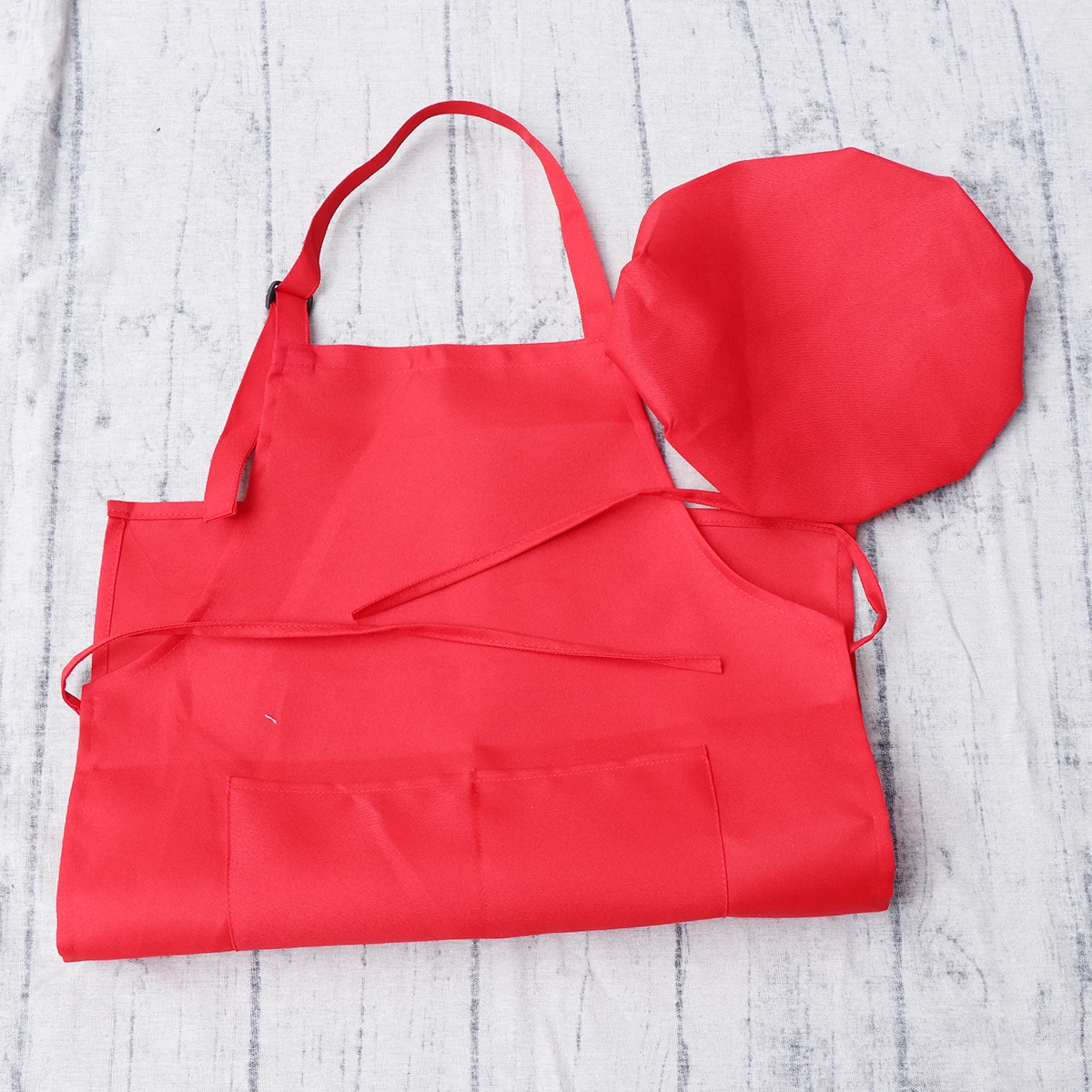 

Xl Size Children Artist Aprons Red Waterproof Painting Apron Set for Kids Cooking Craft Art Activities Kids Apron